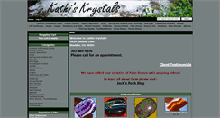 Desktop Screenshot of kathiskrystals.com